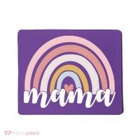 Retro Mama Pink Rainbow Cute Mothers Day Mousepad thumb 0