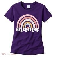 Retro Mama Pink Rainbow Cute Mothers Day Women's T-Shirt thumb 0