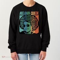 Retro Melanin Queen Quote Women's Sweatshirt thumb 0