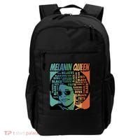 Retro Melanin Queen Quote Backpack thumb 0