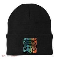 Retro Melanin Queen Quote Beanie thumb 0