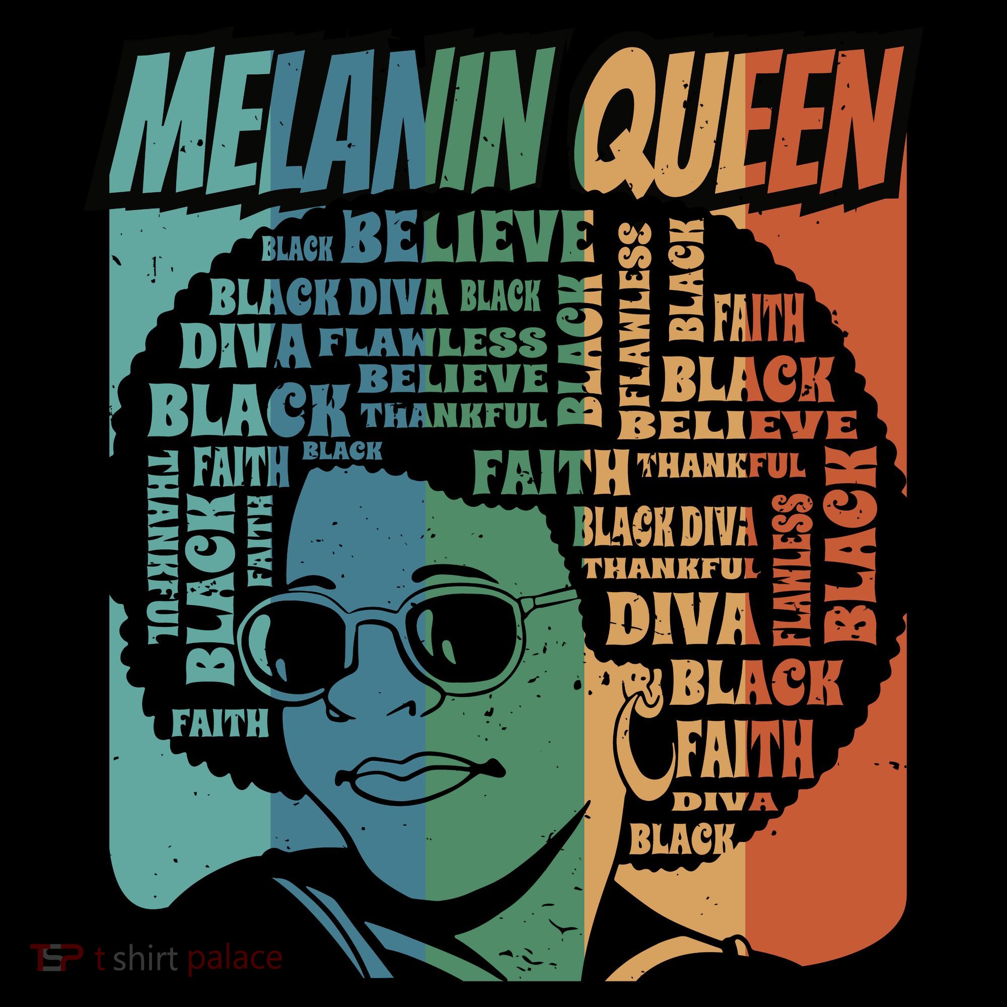 Retro Melanin Queen Quote Women's Hoodie