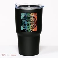 Retro Melanin Queen Quote Tumbler thumb 0