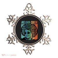Retro Melanin Queen Quote Ornament thumb 0