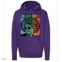 Retro Melanin Queen Quote Hoodie thumb 0