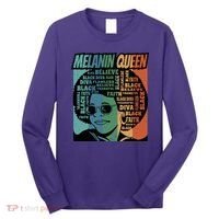 Retro Melanin Queen Quote Long Sleeve Shirt thumb 0