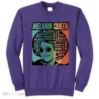 Retro Melanin Queen Quote Sweatshirt thumb 0