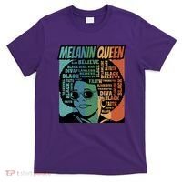 Retro Melanin Queen Quote T-Shirt thumb 0