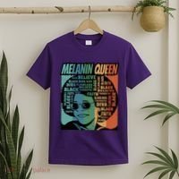 Retro Melanin Queen Quote T-Shirt thumb 2