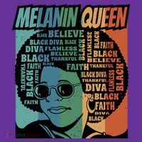 Retro Melanin Queen Quote Coaster thumb 2