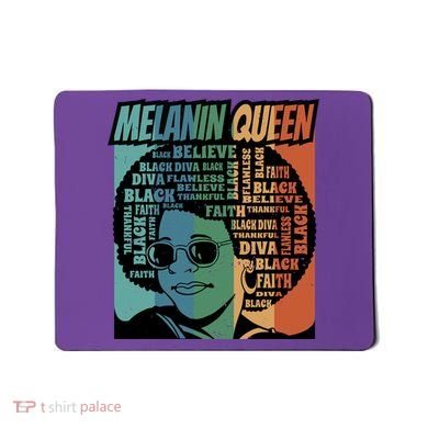 Retro Melanin Queen Quote Mousepad