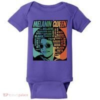 Retro Melanin Queen Quote Baby Bodysuit thumb 0
