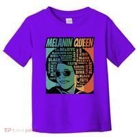 Retro Melanin Queen Quote Toddler T-Shirt thumb 0
