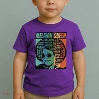 Retro Melanin Queen Quote Toddler T-Shirt thumb 2