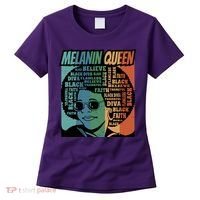 Retro Melanin Queen Quote Women's T-Shirt thumb 0