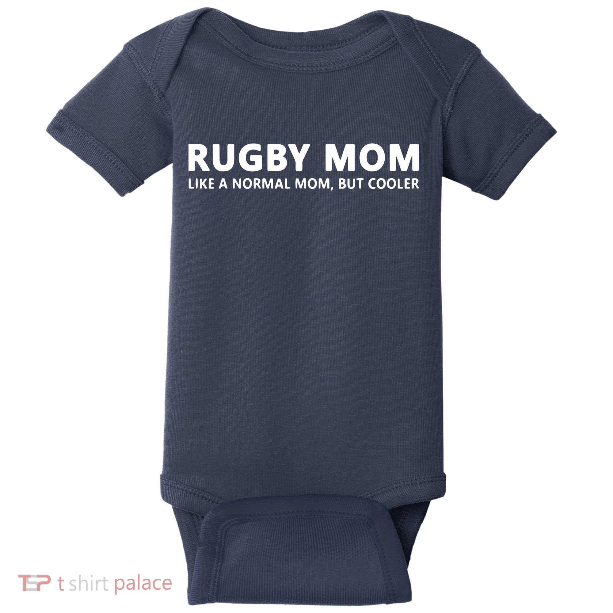Rugby Mother Rugby Mom Baby Bodysuit