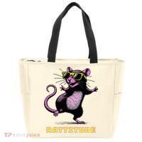 Rat Meme Rattitude Rat Sunglasses Dancing Tote Bag thumb 0