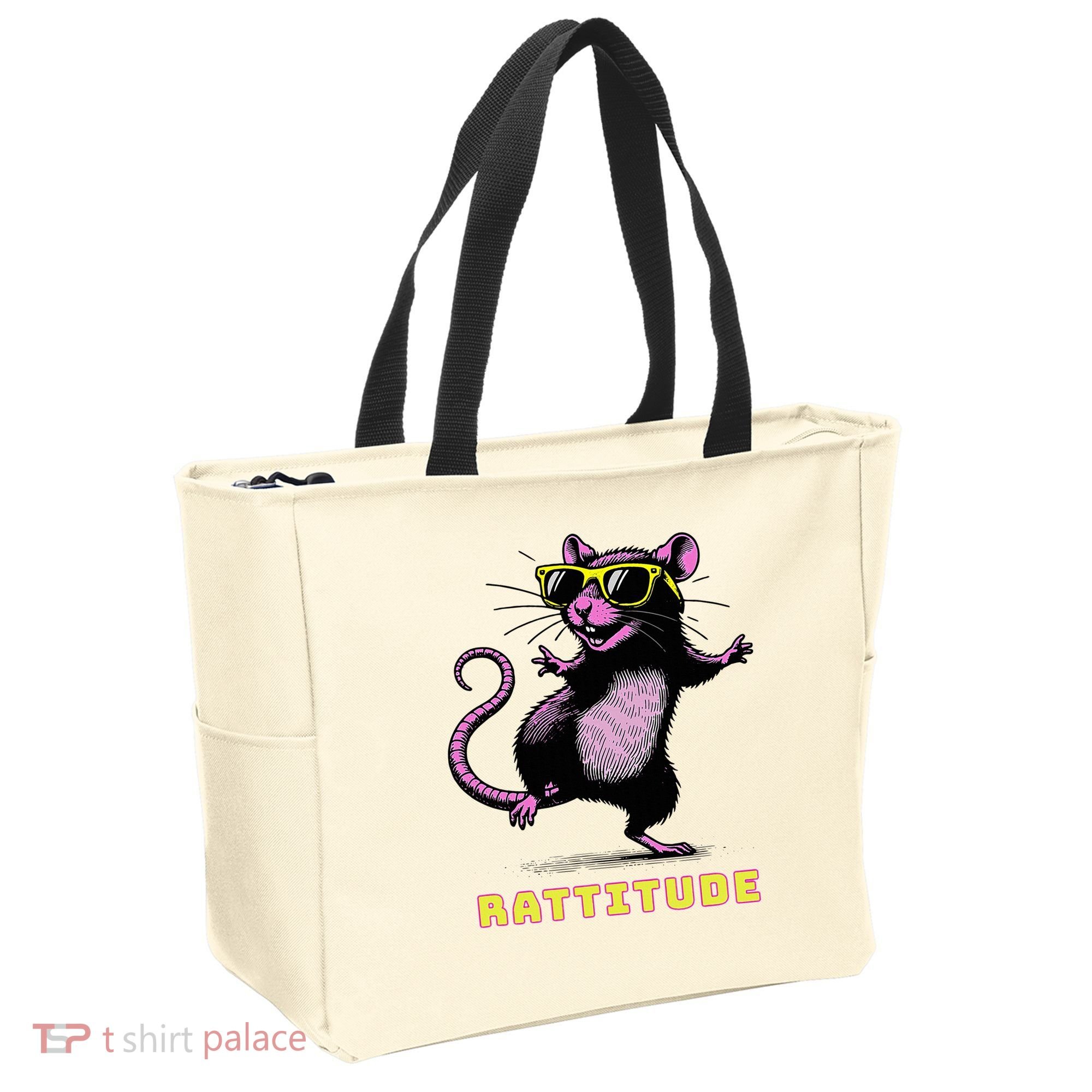 Rat Meme Rattitude Rat Sunglasses Dancing Tote Bag