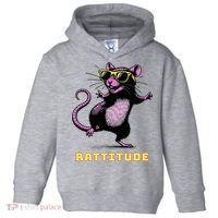 Rat Meme Rattitude Rat Sunglasses Dancing Toddler Hoodie thumb 0