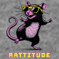 Rat Meme Rattitude Rat Sunglasses Dancing Toddler Hoodie thumb 2