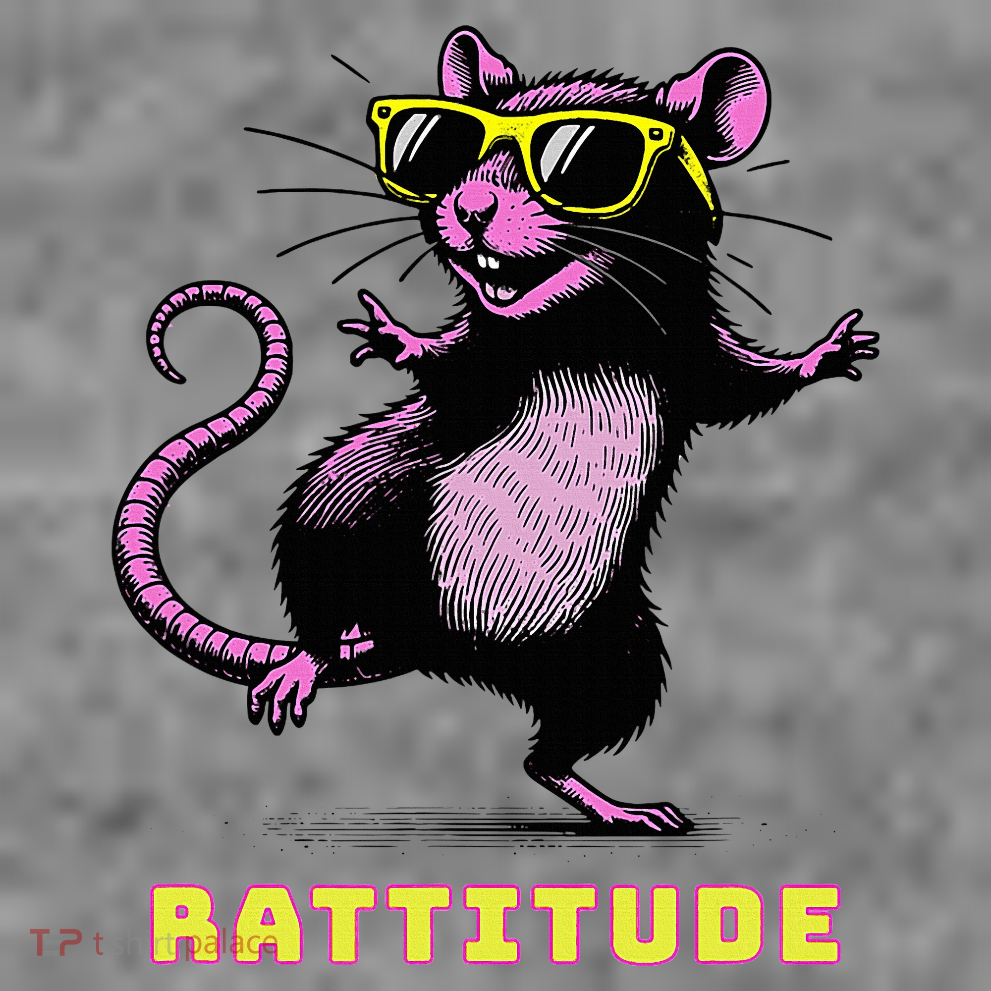Rat Meme Rattitude Rat Sunglasses Dancing Toddler Hoodie