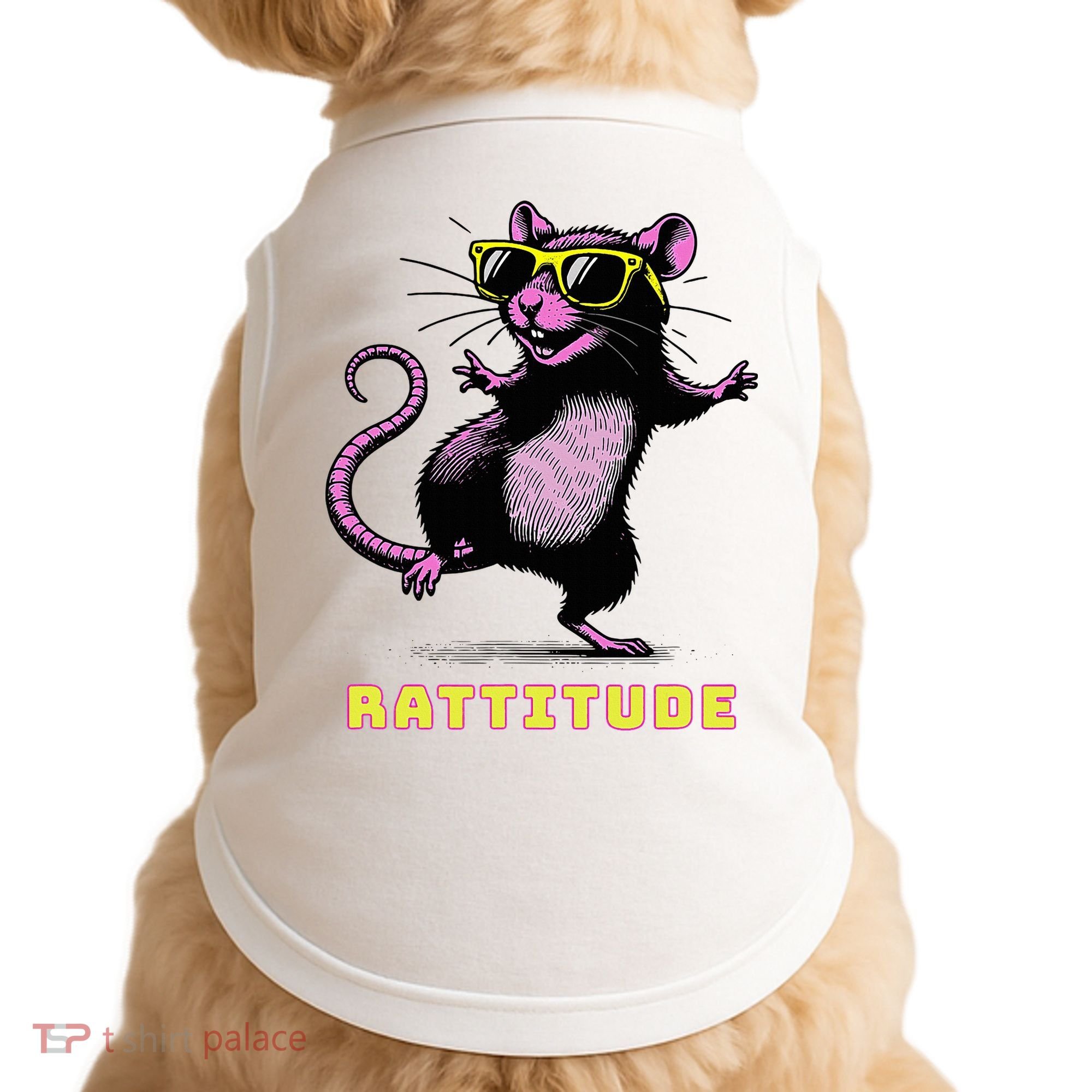 Rat Meme Rattitude Rat Sunglasses Dancing Doggie Tank