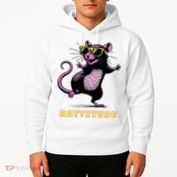 Rat Meme Rattitude Rat Sunglasses Dancing Hoodie thumb 2