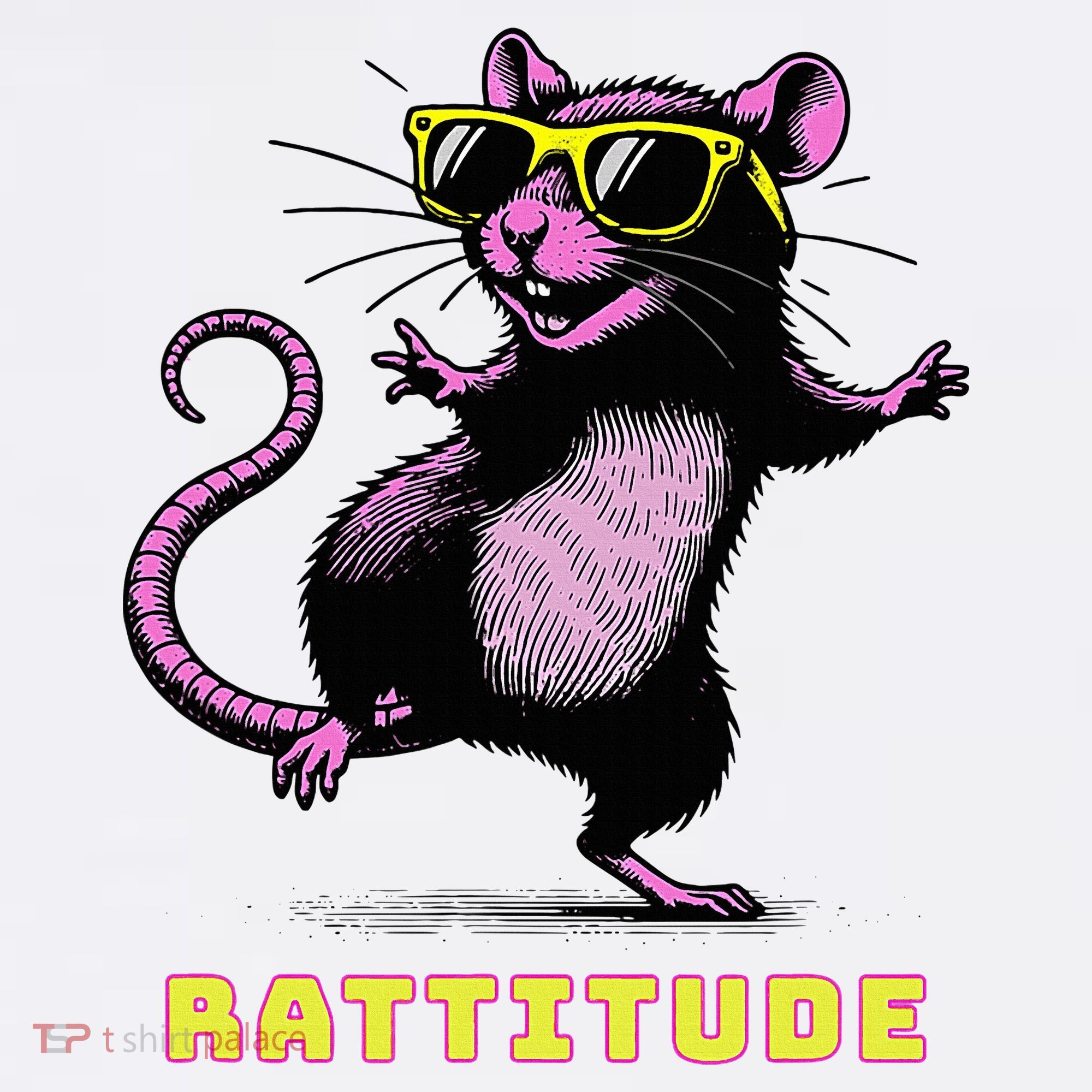 Rat Meme Rattitude Rat Sunglasses Dancing Long Sleeve Shirt