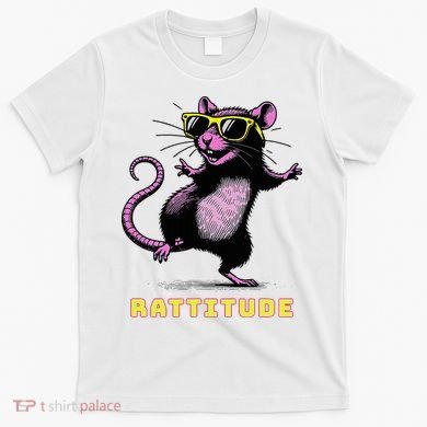 Rat Meme Rattitude Rat Sunglasses Dancing T-Shirt