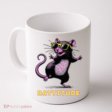 Rat Meme Rattitude Rat Sunglasses Dancing Coffee Mug
