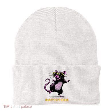 Rat Meme Rattitude Rat Sunglasses Dancing Beanie