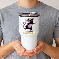 Rat Meme Rattitude Rat Sunglasses Dancing Tumbler thumb 2