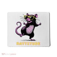 Rat Meme Rattitude Rat Sunglasses Dancing Mousepad thumb 0