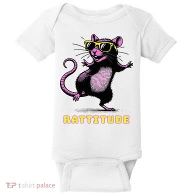 Rat Meme Rattitude Rat Sunglasses Dancing Baby Bodysuit
