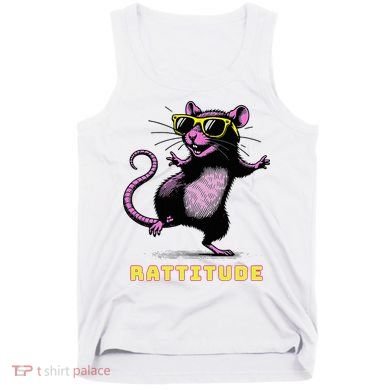 Rat Meme Rattitude Rat Sunglasses Dancing Tank Top