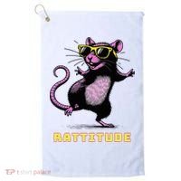 Rat Meme Rattitude Rat Sunglasses Dancing Golf Towel thumb 0