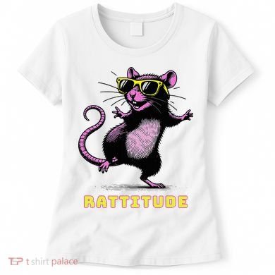 Rat Meme Rattitude Rat Sunglasses Dancing Women's T-Shirt
