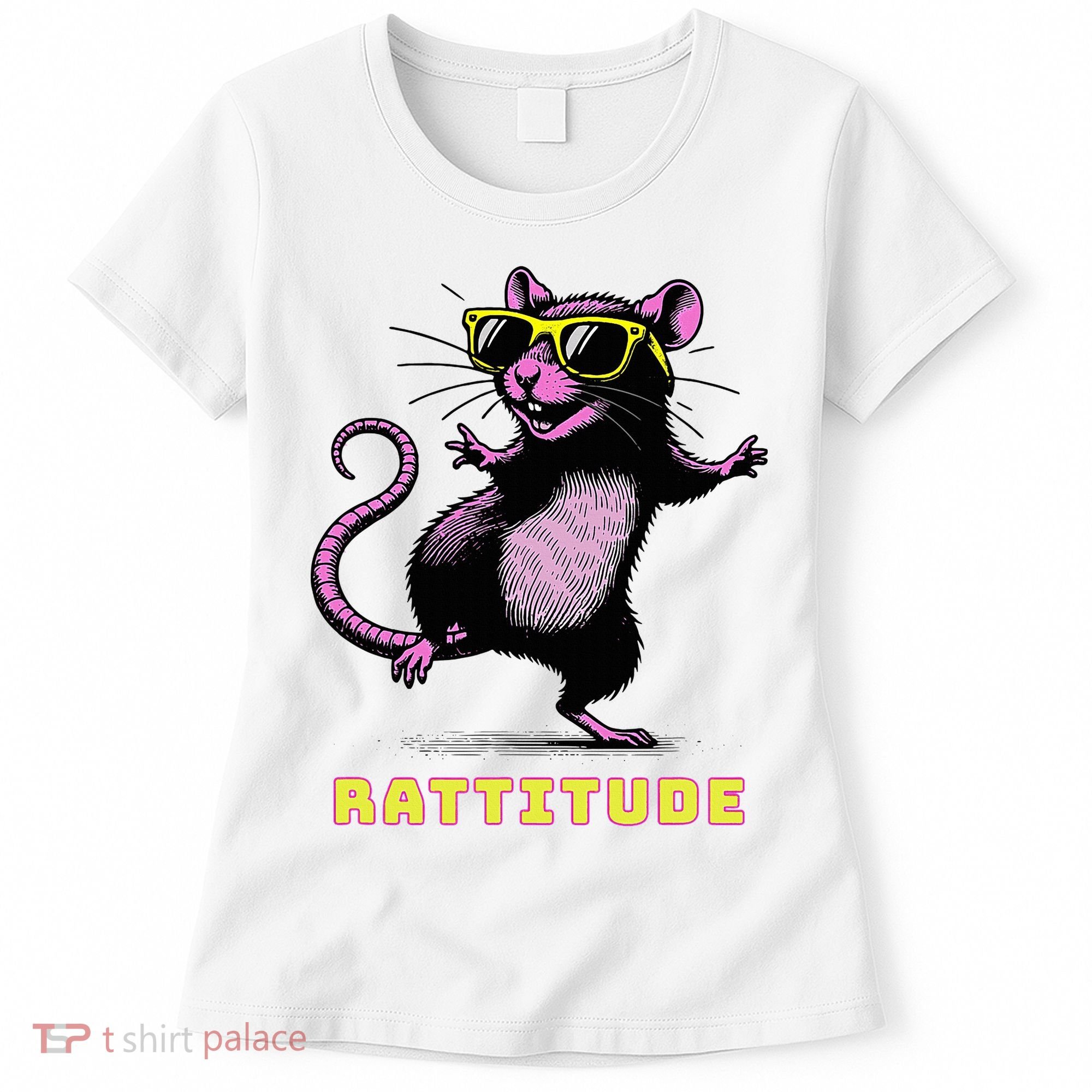 Rat Meme Rattitude Rat Sunglasses Dancing Women's T-Shirt