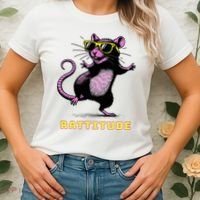 Rat Meme Rattitude Rat Sunglasses Dancing Women's T-Shirt thumb 2