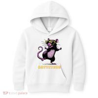 Rat Meme Rattitude Rat Sunglasses Dancing Kids Hoodie thumb 0
