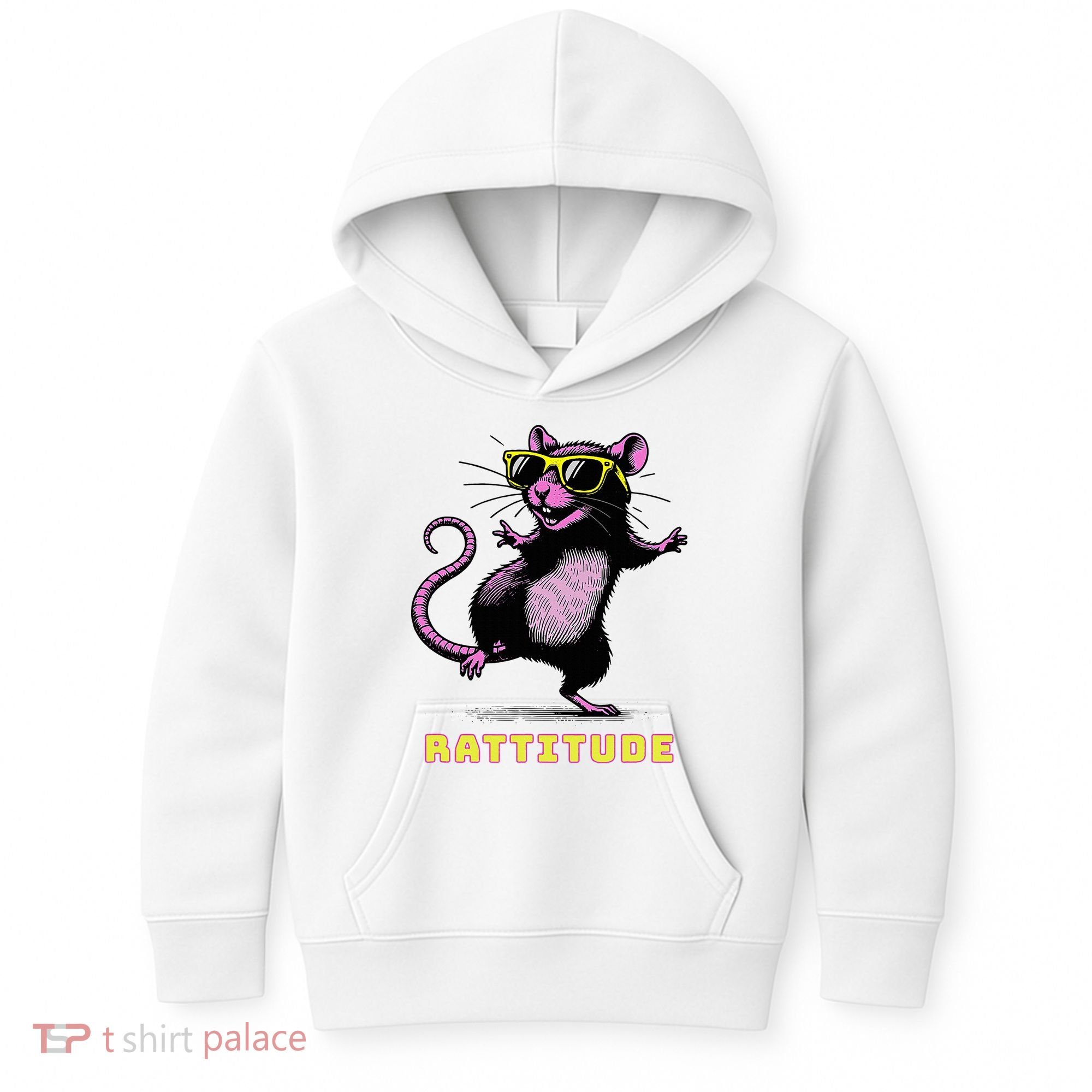 Rat Meme Rattitude Rat Sunglasses Dancing Kids Hoodie