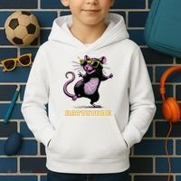 Rat Meme Rattitude Rat Sunglasses Dancing Kids Hoodie thumb 2