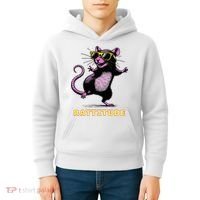 Rat Meme Rattitude Rat Sunglasses Dancing Kids Hoodie thumb 4