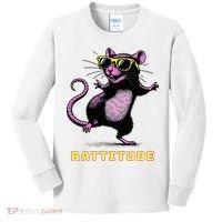 Rat Meme Rattitude Rat Sunglasses Dancing Kids Long Sleeve Shirt thumb 0
