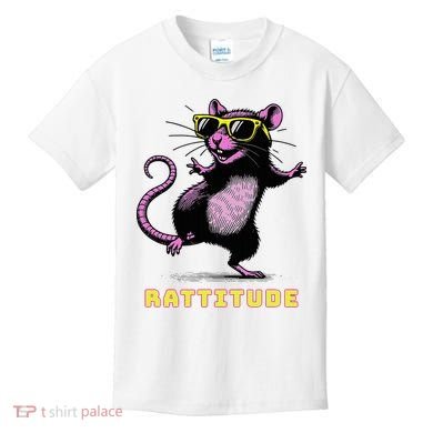 Rat Meme Rattitude Rat Sunglasses Dancing Kids T-Shirt