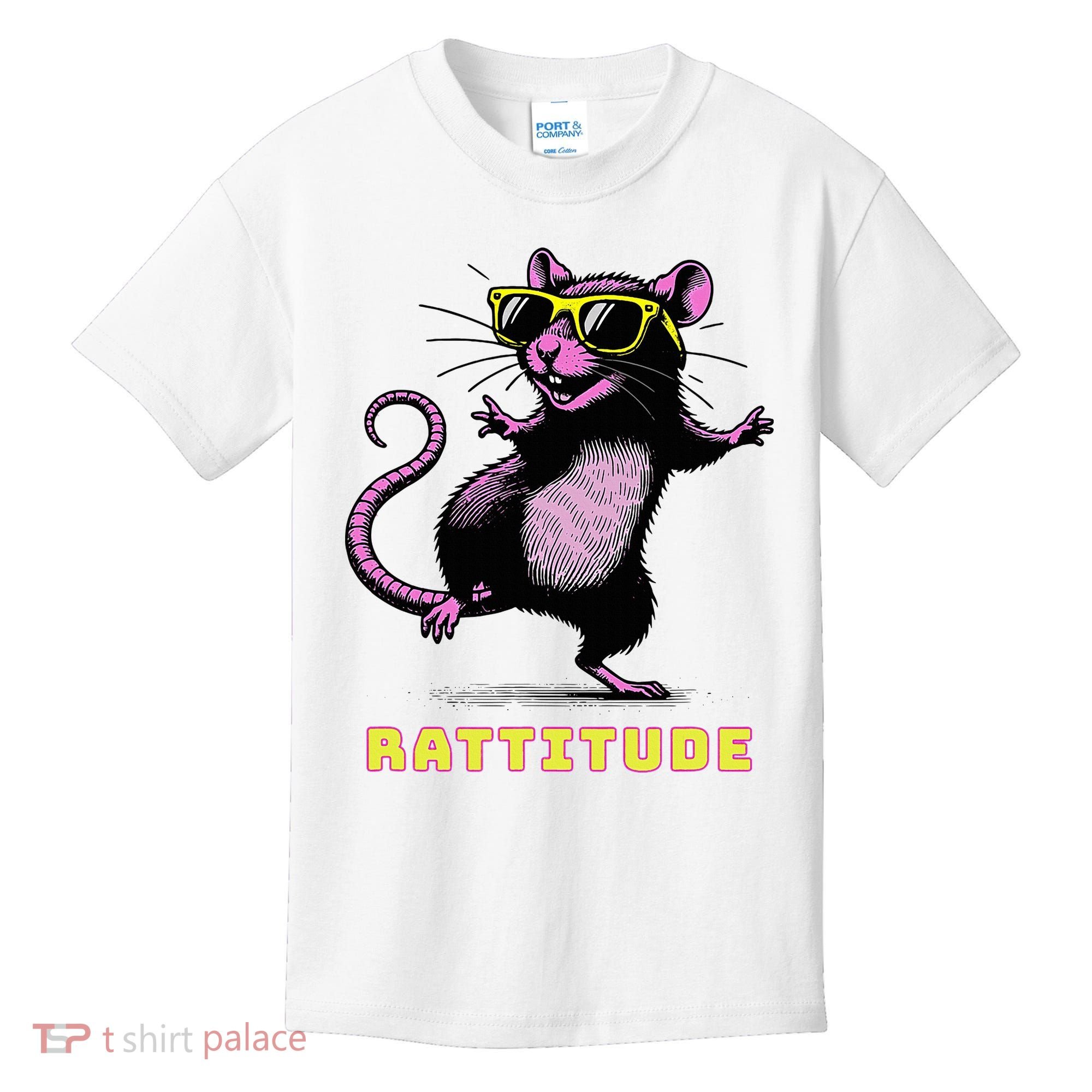 Rat Meme Rattitude Rat Sunglasses Dancing Kids T-Shirt