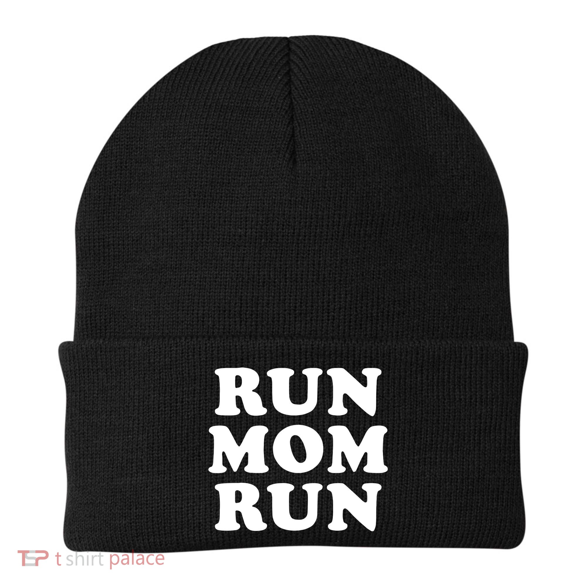 Run Mom Run Marathon Running Spectator Beanie
