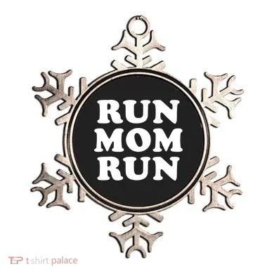 Run Mom Run Marathon Running Spectator Ornament