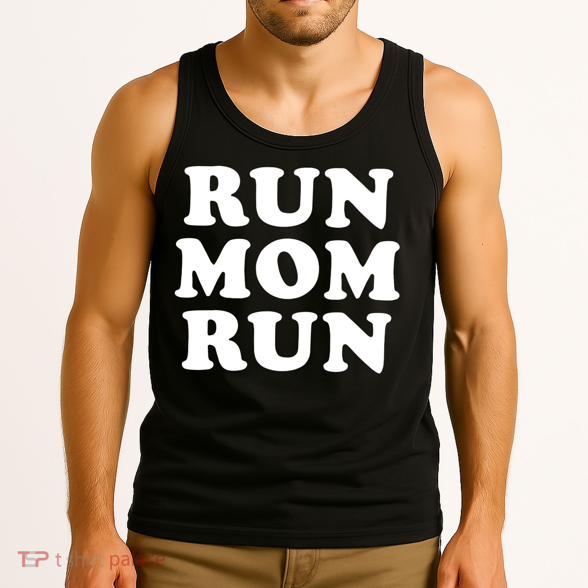 Run Mom Run Marathon Running Spectator Tank Top