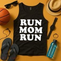 Run Mom Run Marathon Running Spectator Tank Top thumb 4